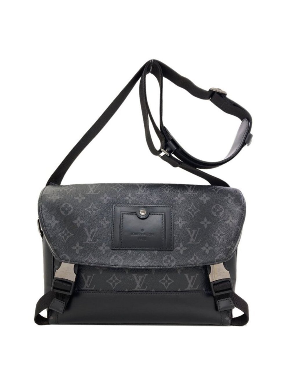 Louis Vuitton Messenger Voyage Shoulder Bag Monogram Eclipse